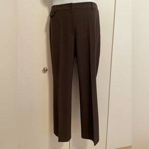 Ann Taylor Brown Pinstripe Trousers